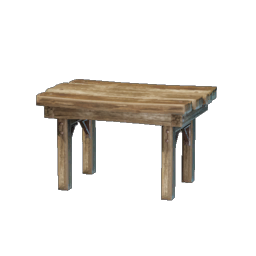 Crude Wooden Side Table