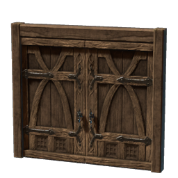 Boreal Wood Double Door