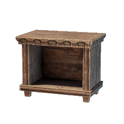 Carved Wooden Nightstand
