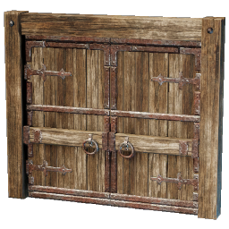 Wooden Double Door
